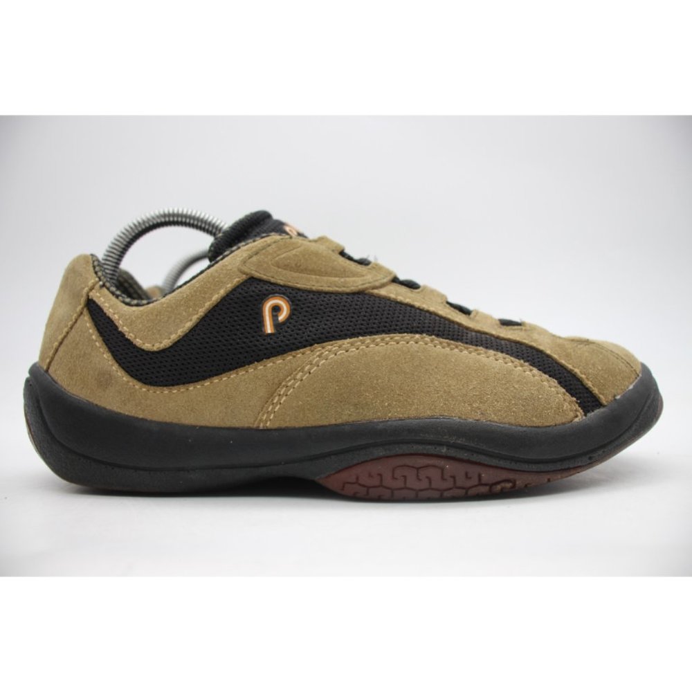 Piloti G16 Men's Size 7.5 Brown Black Leather Suede Driving Shoes Lace Up